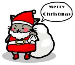 Rosy cheeks Cat for winter. sticker #1981565