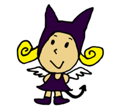 a small devil girl"candy" sticker #1982485