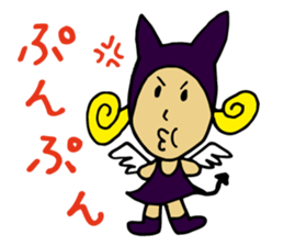 a small devil girl"candy" sticker #1982498