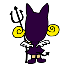 a small devil girl"candy" sticker #1982506