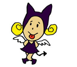 a small devil girl"candy" sticker #1982512