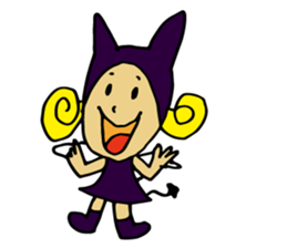 a small devil girl"candy" sticker #1982513