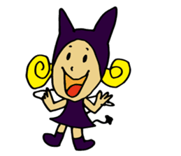 a small devil girl"candy" sticker #1982513