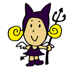 a small devil girl"candy" sticker #1982515