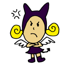 a small devil girl"candy" sticker #1982522