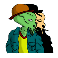 Aliens of the four seasons sticker #1982928