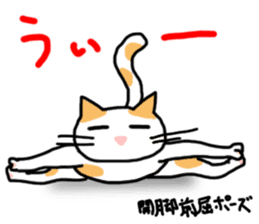 yoga cats sticker #1983849
