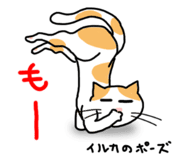 yoga cats sticker #1983867