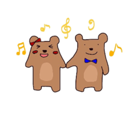 Lovely bears sticker #1984293