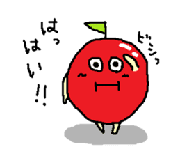 Happy apple boy sticker #1984608