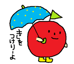 Happy apple boy sticker #1984634
