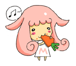 WaWa Cat & MeiMei Sheep sticker #1984826