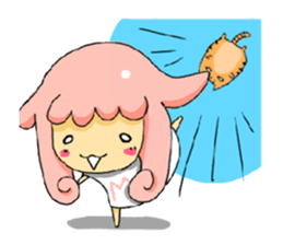 WaWa Cat & MeiMei Sheep sticker #1984839