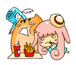 WaWa Cat & MeiMei Sheep sticker #1984844