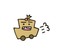 Ms. missing teeth (HANUKE-CHAN) sticker #1985539