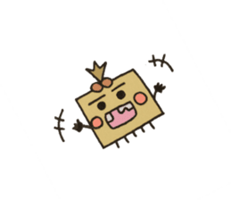 Ms. missing teeth (HANUKE-CHAN) sticker #1985541