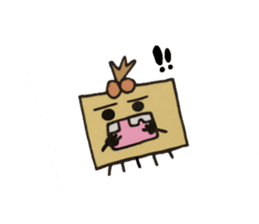 Ms. missing teeth (HANUKE-CHAN) sticker #1985543