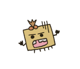 Ms. missing teeth (HANUKE-CHAN) sticker #1985559