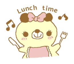 Ribbon bear princess sticker #1986248