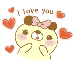 Ribbon bear princess sticker #1986250