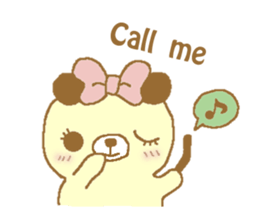 Ribbon bear princess sticker #1986255