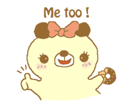 Ribbon bear princess sticker #1986256