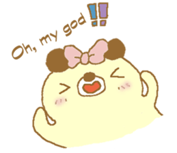 Ribbon bear princess sticker #1986257