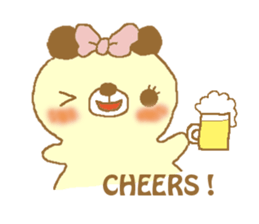 Ribbon bear princess sticker #1986263