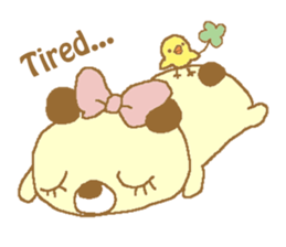 Ribbon bear princess sticker #1986266