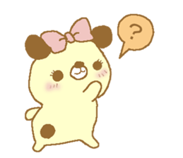 Ribbon bear princess sticker #1986268