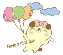 Ribbon bear princess sticker #1986274