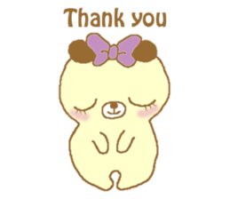 Ribbon bear princess sticker #1986276