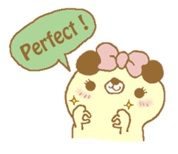 Ribbon bear princess sticker #1986277