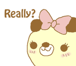 Ribbon bear princess sticker #1986280