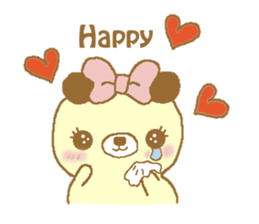 Ribbon bear princess sticker #1986281