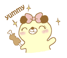 Ribbon bear princess sticker #1986282