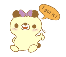 Ribbon bear princess sticker #1986284