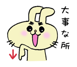 eyebrow-rabbit. sticker #1986605