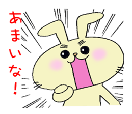 eyebrow-rabbit. sticker #1986609