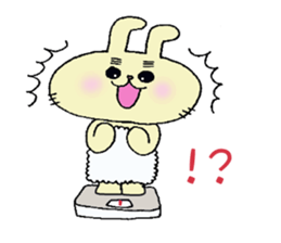 eyebrow-rabbit. sticker #1986610