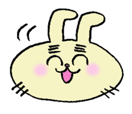 eyebrow-rabbit. sticker #1986613