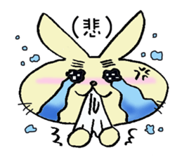 eyebrow-rabbit. sticker #1986614