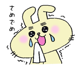 eyebrow-rabbit. sticker #1986619