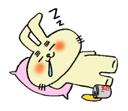 eyebrow-rabbit. sticker #1986621