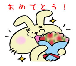 eyebrow-rabbit. sticker #1986624