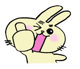 eyebrow-rabbit. sticker #1986639