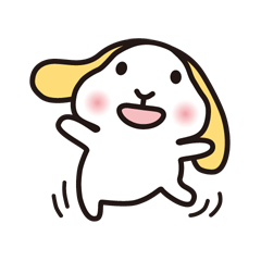 Maron-chan stamp of lop ear rabbit