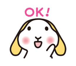Maron-chan stamp of lop ear rabbit sticker #1987014