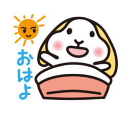 Maron-chan stamp of lop ear rabbit sticker #1987020