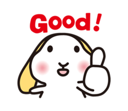 Maron-chan stamp of lop ear rabbit sticker #1987037